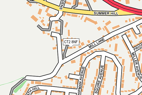 CT2 8NF map - OS OpenMap – Local (Ordnance Survey)