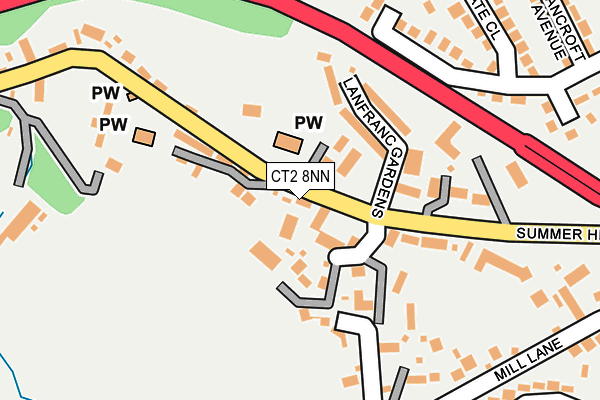 CT2 8NN map - OS OpenMap – Local (Ordnance Survey)