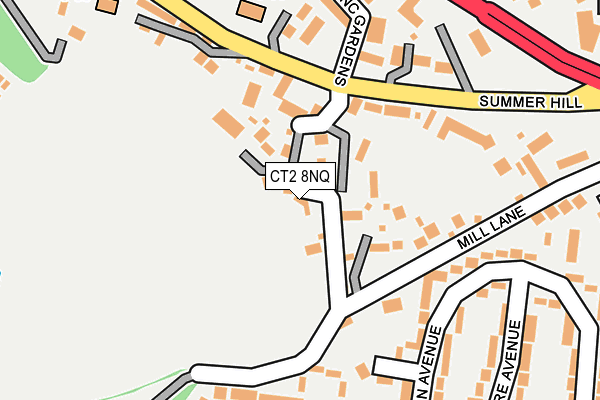CT2 8NQ map - OS OpenMap – Local (Ordnance Survey)