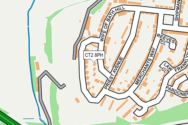 CT2 8PH map - OS OpenMap – Local (Ordnance Survey)
