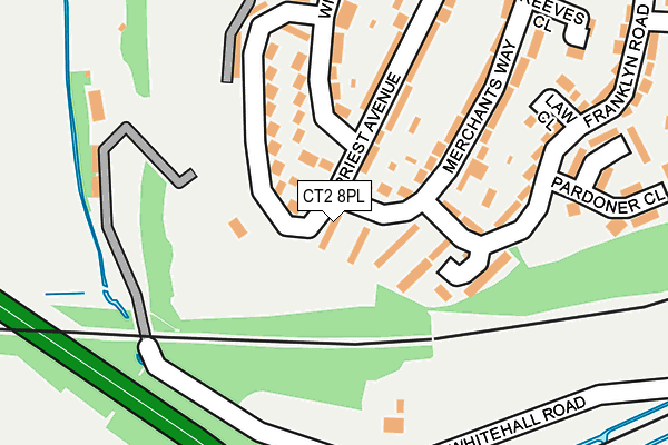 CT2 8PL map - OS OpenMap – Local (Ordnance Survey)
