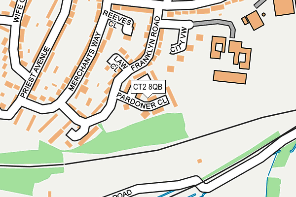 CT2 8QB map - OS OpenMap – Local (Ordnance Survey)