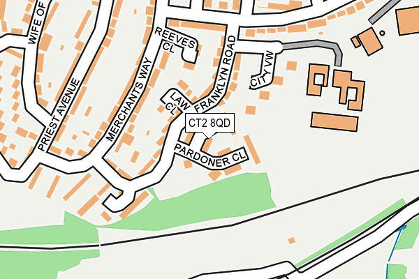 CT2 8QD map - OS OpenMap – Local (Ordnance Survey)