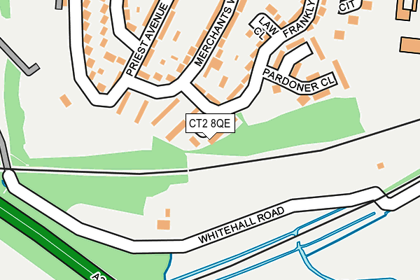 CT2 8QE map - OS OpenMap – Local (Ordnance Survey)