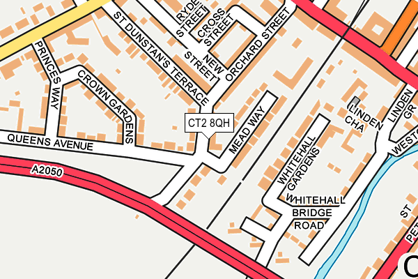 CT2 8QH map - OS OpenMap – Local (Ordnance Survey)