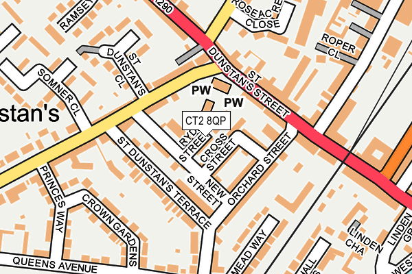 CT2 8QP map - OS OpenMap – Local (Ordnance Survey)