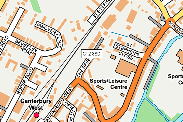 CT2 8SD map - OS OpenMap – Local (Ordnance Survey)
