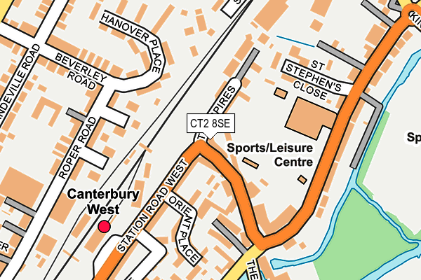 CT2 8SE map - OS OpenMap – Local (Ordnance Survey)