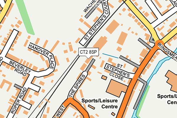 CT2 8SP map - OS OpenMap – Local (Ordnance Survey)