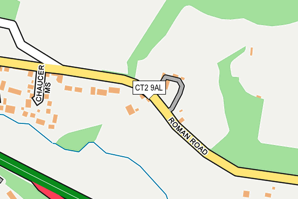 CT2 9AL map - OS OpenMap – Local (Ordnance Survey)