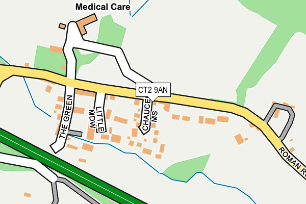 CT2 9AN map - OS OpenMap – Local (Ordnance Survey)