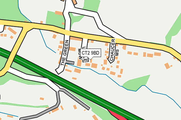 CT2 9BD map - OS OpenMap – Local (Ordnance Survey)