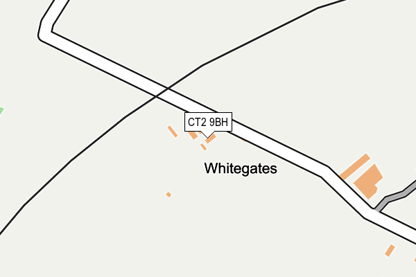 CT2 9BH map - OS OpenMap – Local (Ordnance Survey)