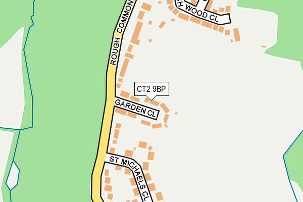 CT2 9BP map - OS OpenMap – Local (Ordnance Survey)