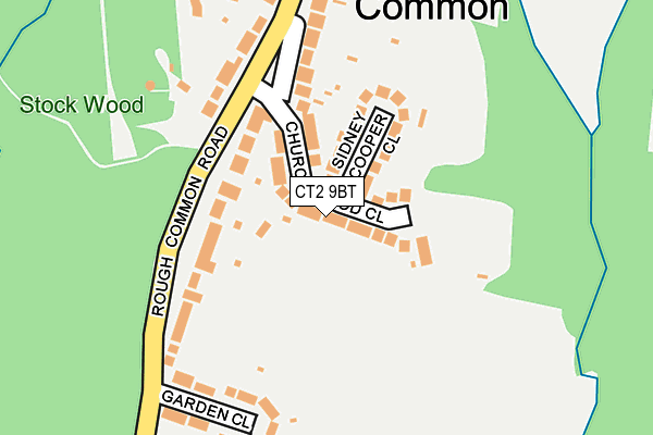 CT2 9BT map - OS OpenMap – Local (Ordnance Survey)