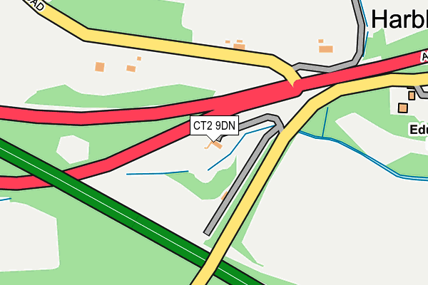 CT2 9DN map - OS OpenMap – Local (Ordnance Survey)