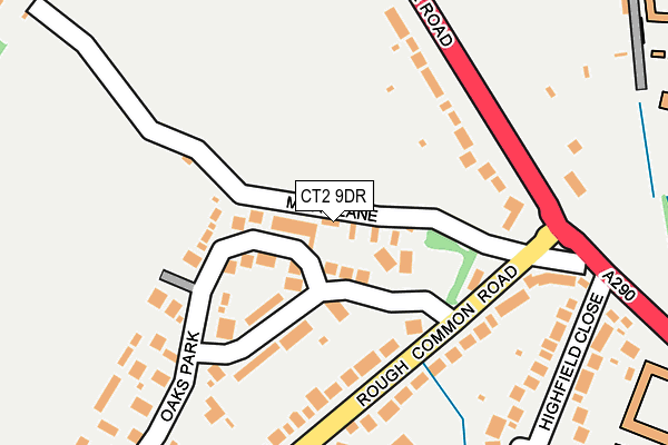 CT2 9DR map - OS OpenMap – Local (Ordnance Survey)