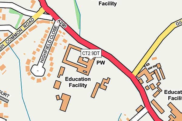 Map of KENT COLLEGE (CANTERBURY) ENTERPRISES LIMITED at local scale