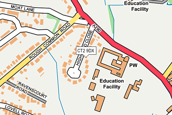 Map of J & E EVENTS LIMITED at local scale