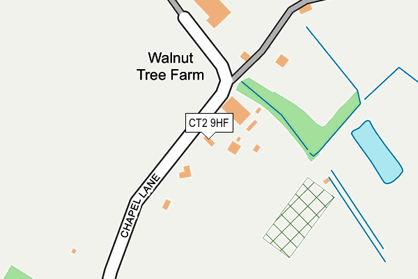 CT2 9HF map - OS OpenMap – Local (Ordnance Survey)