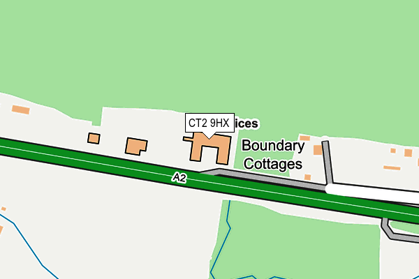 CT2 9HX map - OS OpenMap – Local (Ordnance Survey)