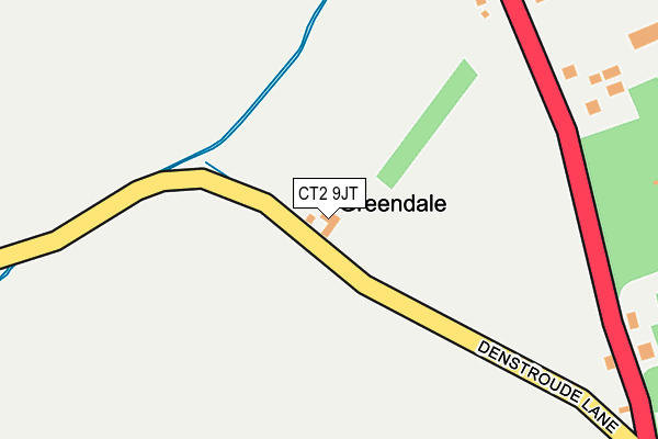 CT2 9JT map - OS OpenMap – Local (Ordnance Survey)