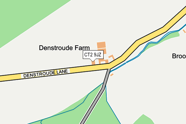 CT2 9JZ map - OS OpenMap – Local (Ordnance Survey)