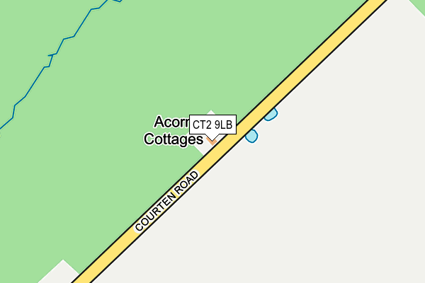 CT2 9LB map - OS OpenMap – Local (Ordnance Survey)