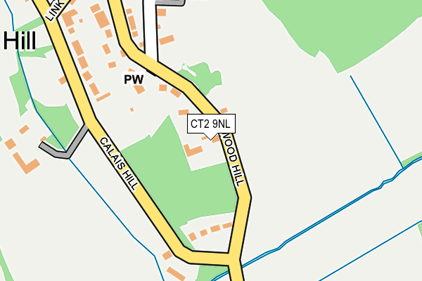 CT2 9NL map - OS OpenMap – Local (Ordnance Survey)