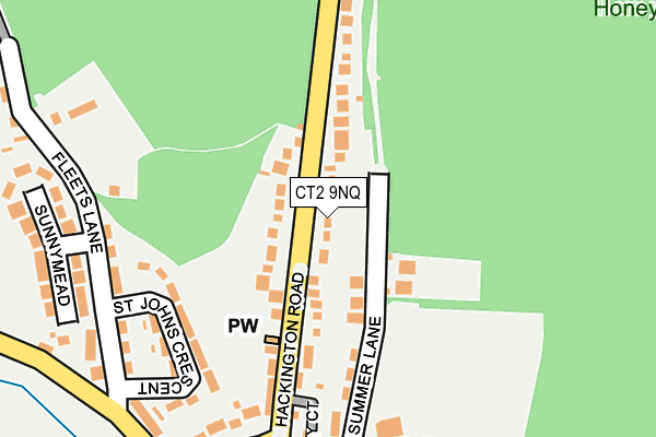 CT2 9NQ map - OS OpenMap – Local (Ordnance Survey)