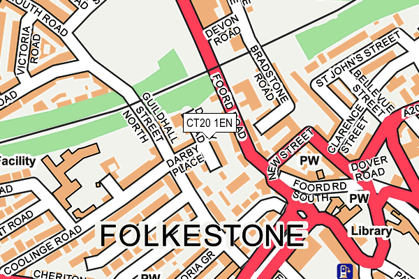 CT20 1EN map - OS OpenMap – Local (Ordnance Survey)