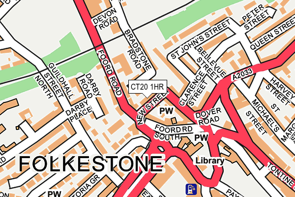 CT20 1HR map - OS OpenMap – Local (Ordnance Survey)