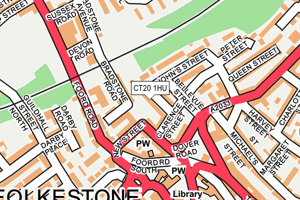 CT20 1HU map - OS OpenMap – Local (Ordnance Survey)