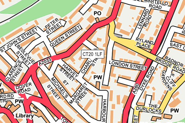 CT20 1LF map - OS OpenMap – Local (Ordnance Survey)