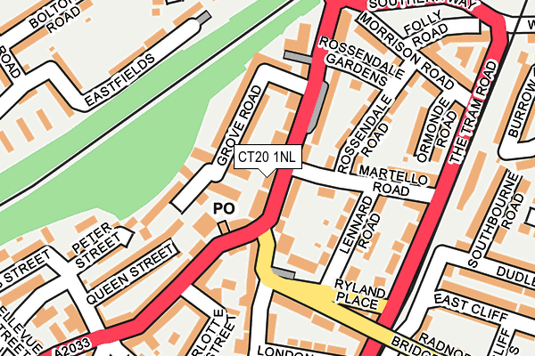 CT20 1NL map - OS OpenMap – Local (Ordnance Survey)