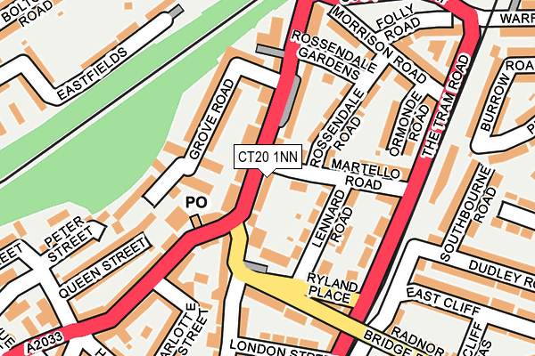 CT20 1NN map - OS OpenMap – Local (Ordnance Survey)