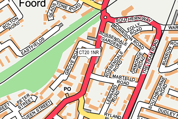 CT20 1NR map - OS OpenMap – Local (Ordnance Survey)