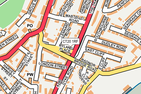 CT20 1RF map - OS OpenMap – Local (Ordnance Survey)