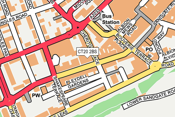 CT20 2BS map - OS OpenMap – Local (Ordnance Survey)