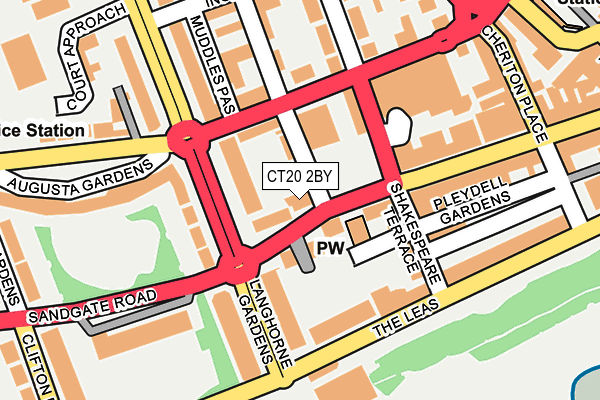 CT20 2BY map - OS OpenMap – Local (Ordnance Survey)