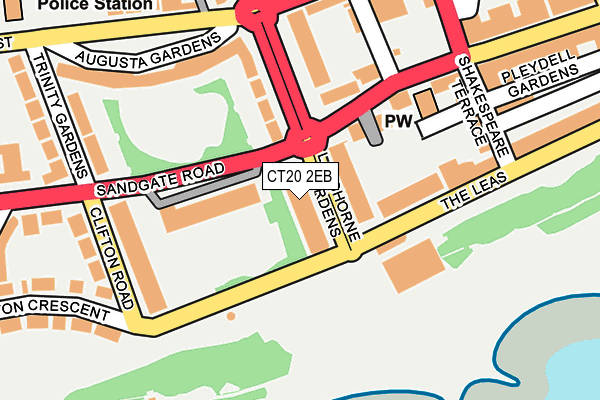 CT20 2EB map - OS OpenMap – Local (Ordnance Survey)