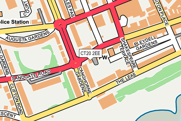 CT20 2EE map - OS OpenMap – Local (Ordnance Survey)