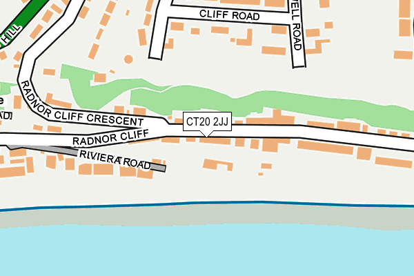 CT20 2JJ map - OS OpenMap – Local (Ordnance Survey)