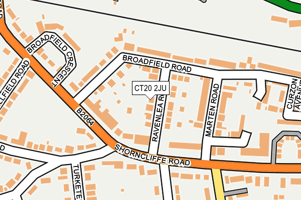 CT20 2JU map - OS OpenMap – Local (Ordnance Survey)