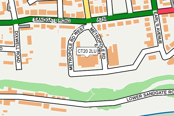CT20 2LU map - OS OpenMap – Local (Ordnance Survey)