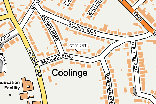 CT20 2NT map - OS OpenMap – Local (Ordnance Survey)
