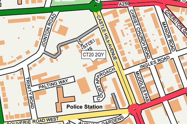 CT20 2QY map - OS OpenMap – Local (Ordnance Survey)