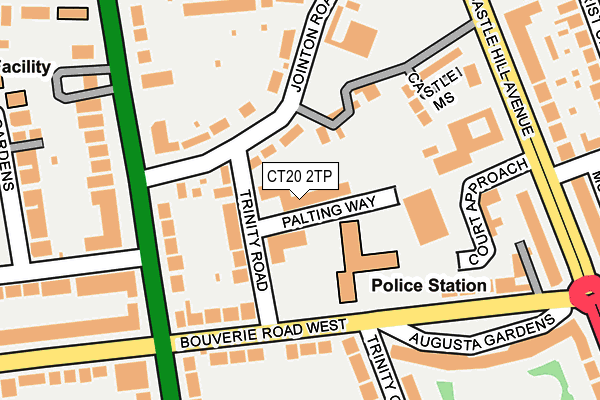 CT20 2TP map - OS OpenMap – Local (Ordnance Survey)