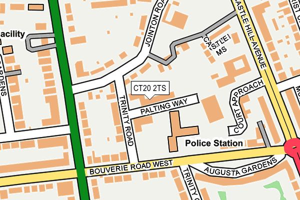 CT20 2TS map - OS OpenMap – Local (Ordnance Survey)