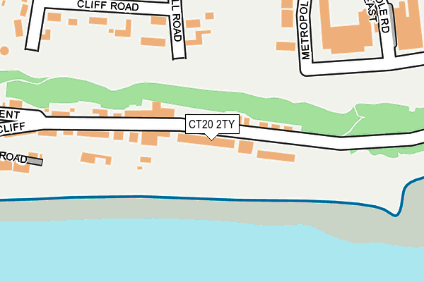 CT20 2TY map - OS OpenMap – Local (Ordnance Survey)